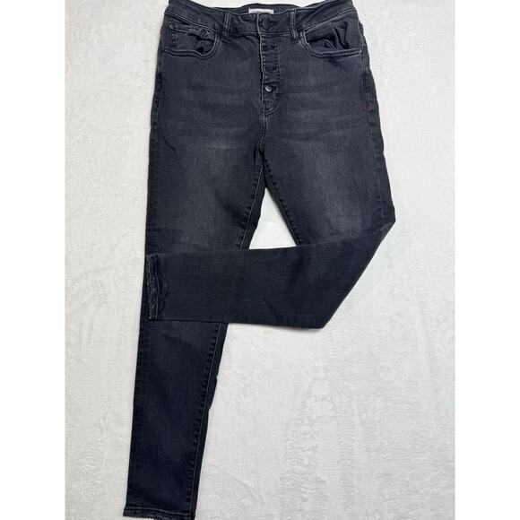 Warp + Weft MXP Millan High Rise Legging Steel Womens 30x29 Black Jeans - Picture 1 of 6